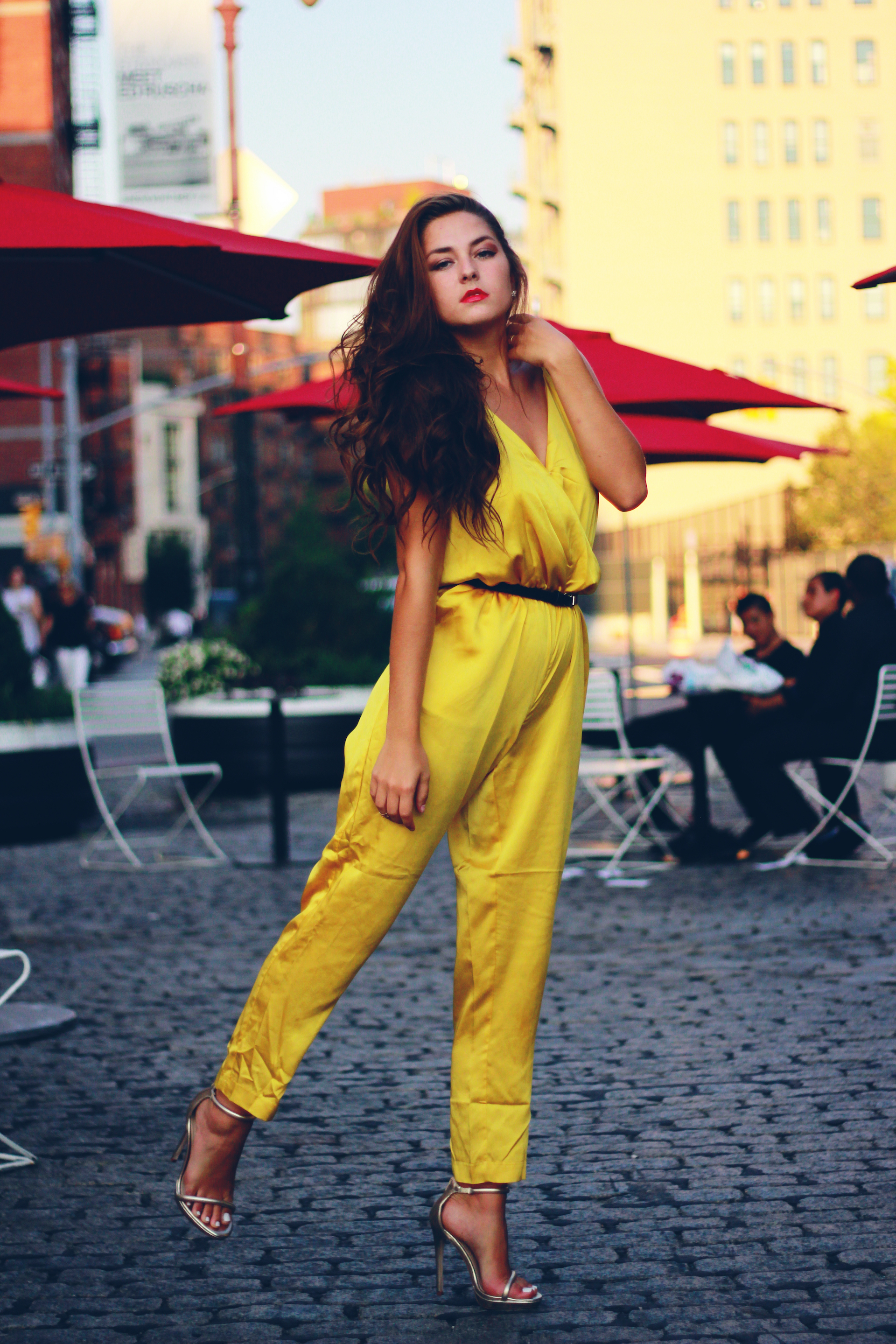 Mono amarillo  Fashion, Jumpsuit, Dress